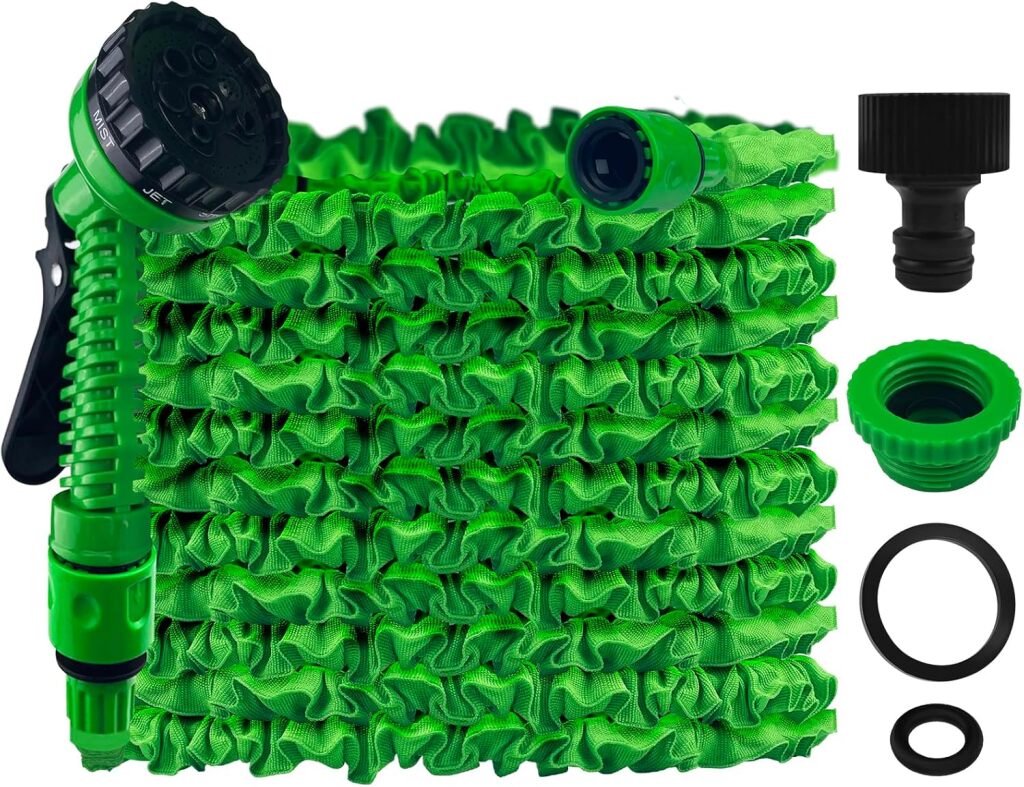 Gsakskdsap 15m Expandable Garden Hose Pipe with 7 Spray Modes, Flexible Watering Hose, Lightweight and Easy to Store for Irrigation, Garden, Watering, Cleaning – Artia13 est rémunéré par notre partenaire Amazon