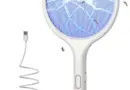YISSVIC Electric Insect Racket Anti-Mosquito Racket 4000 V 1500 mAh Rechargeable with Stable Base Against Mosquitoes Flies Flying Insects, White – Artia13 est rémunéré par notre partenaire Amazon