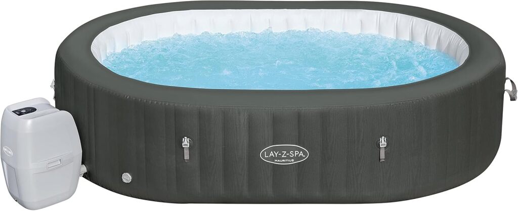 Bestway LAY-Z-SPA® Mauritius Airjet™ 270 x 180 x 71 cm, 5-7 people – Artia13 est rémunéré par notre partenaire Amazon