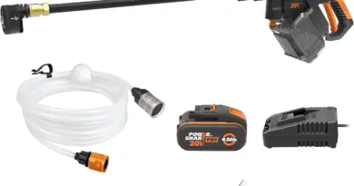 WORX Hydroshot WG633E Brushless 20V Cordless High Pressure Cleaner, Mobile Tool without Fixed Water Connection, Comes with 1 x 4Ah Battery, Charger, 6m Hose, Long Lance, Multiple Jet Nozzle – Artia13 est rémunéré par notre partenaire Amazon