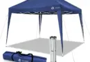 VOUNOT® Garden Gazebo 3 x 3 m Folding Garden Tent Quick Install Folding Canopy for Camping Festival Beach Gardens Includes Carry Bag and Sand Bag Blue – Artia13 est rémunéré par notre partenaire Amazon