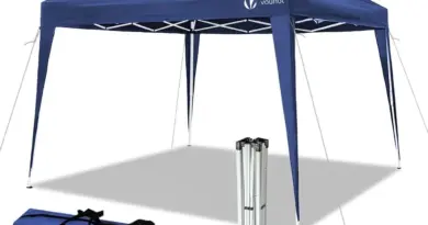 VOUNOT® Garden Gazebo 3 x 3 m Folding Garden Tent Quick Install Folding Canopy for Camping Festival Beach Gardens Includes Carry Bag and Sand Bag Blue – Artia13 est rémunéré par notre partenaire Amazon