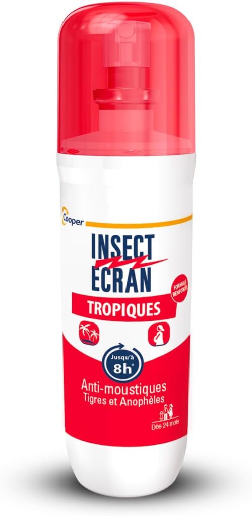 INSECT ECRAN – Mosquito repellent – Skin repellent spray – protection against mosquito bites – Made in France – Special Tropics – 75 ml – Artia13 est rémunéré par notre partenaire Amazon